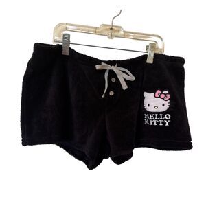Hello Kitty Soft Black Shorts Women’s Size XL Night Loungewear